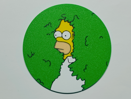 homer simpson untersetzer by schamane haushalt dekor 3d print model - Mito3D