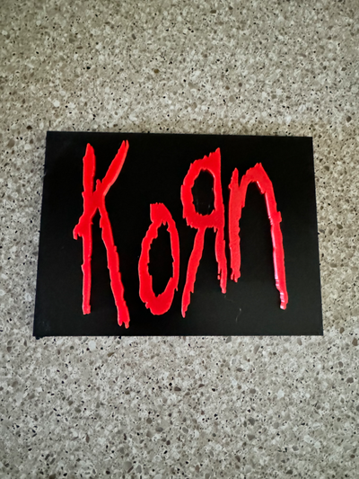 korn grup işaret yeniden karıştırılmış by davlumbaz sanat işaretler logolar kaya metal 80snostalgia 90snostalgia 3d print model - Mito3D