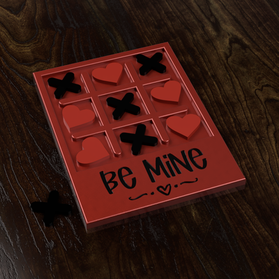 valentinstag tic tac zehe by eradicus spielzeuge spiele tafel kunst 3d print model - Mito3D