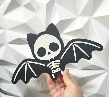 halloween bat by williams industries art models layered textured scary horror 3d print model - Mito3D