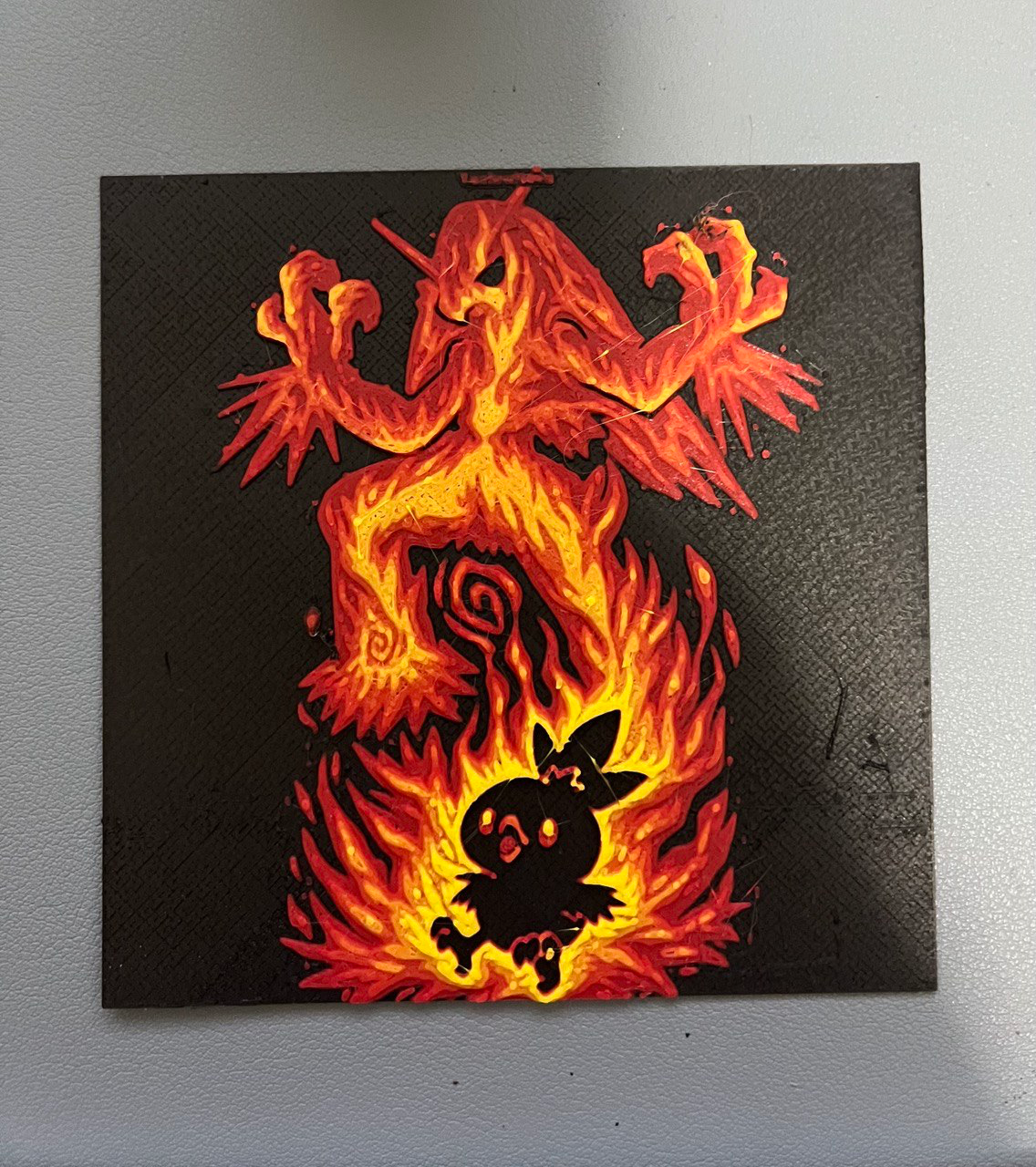 torchic evolution fire hueforge - combusken blaziken by 2emme3dlab art 2d pokemon ams charmander charizard 3D print model - Mito3D