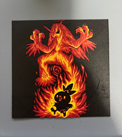 torchic evolution fire hueforge - combusken blaziken by 2emme3dlab art 2d pokemon ams charmander charizard 3d print model - Mito3D