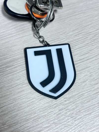 juventus llavero by ilfra84 herramientas artilugio juve calcio portachiavi logo fútbol equipo italiano 3d print model - Mito3D