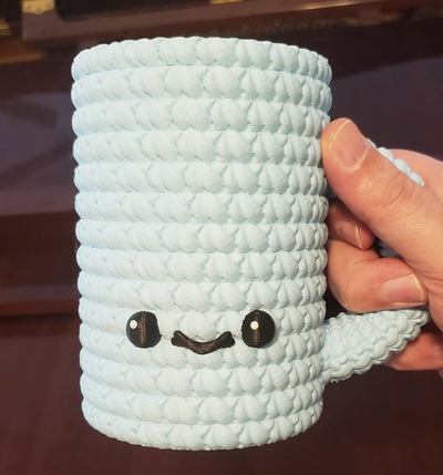 acolhedor crochê café coozie encaixa padrão starbucks xícaras by vrsculpts casa decoração koozie bebida tricotado 3d print model - Mito3D