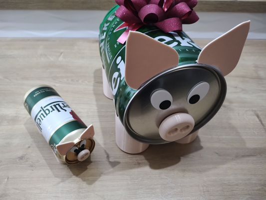 beer pig by ms3dprintsk household decor gift basket animal art heineken 3d print model - Mito3D