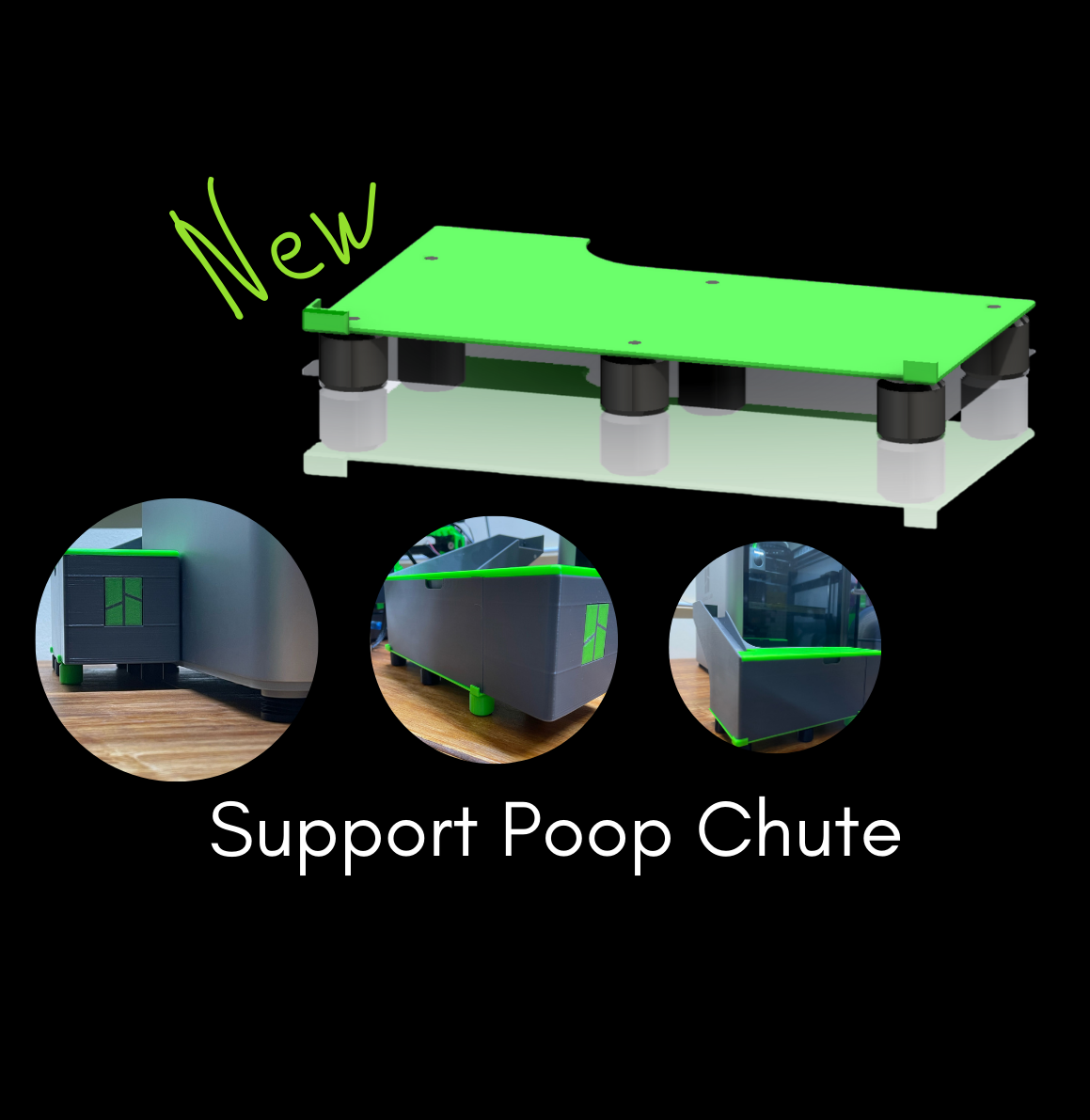 support poop rampa bandeja escondido lidar remixado by marcel country 3d impressora acessórios cocô caixa fofa add on filamento desperdício bin recipiente resíduos ams multicolorido suporte pés 3D print model - Mito3D