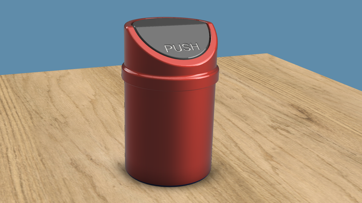 mini bureau poubelle pouvez by médecin restauré ménage organisateur 3d print model - Mito3D