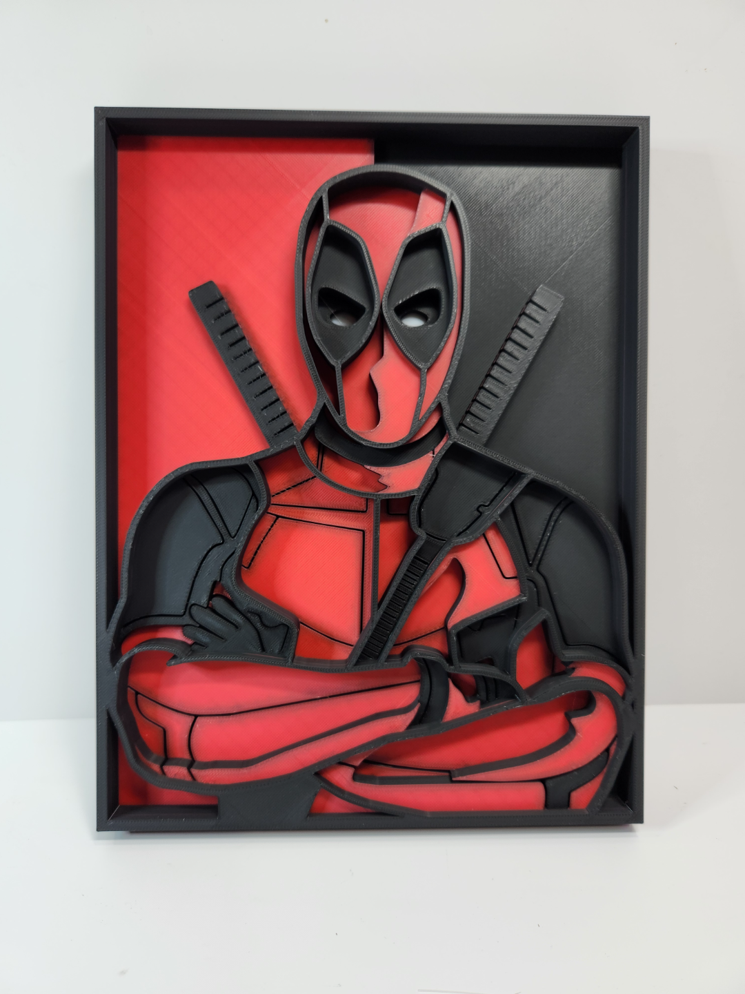 dead pool 4 couleur mandala by jamboodle art panneaux logos héros merveille ryan reynolds bandes dessinées deadpool fanart couches multi 3D print model - Mito3D