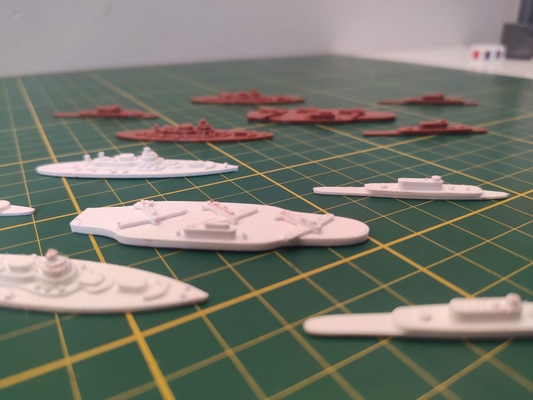 battle in bathtub - warship game by sevro toys & games wargaming competition battleship 3d print model - Mito3D