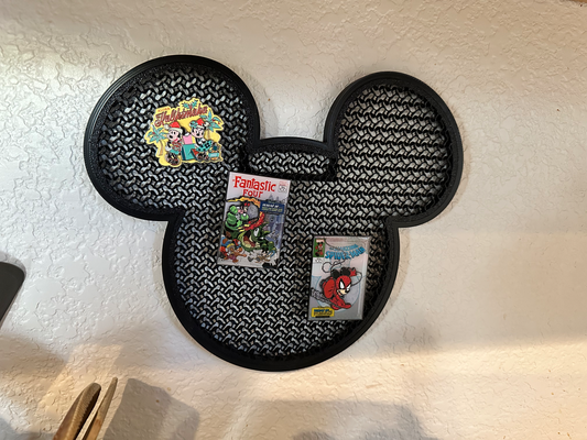 mickey ratón alfiler tablero pared percha by tus huellas libres casa decoración disney disneyland disneypins exhibición pines comercio pin disneyworld minnie monitor caja 3d print model - Mito3D