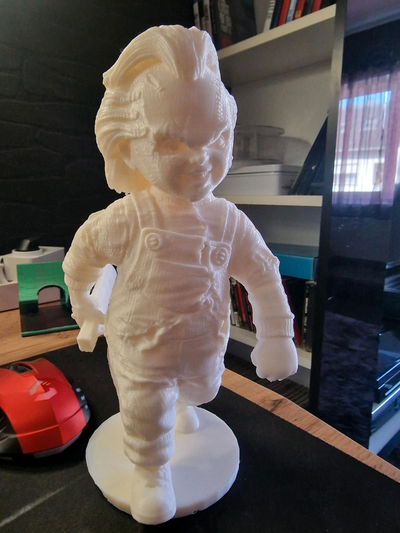 chucky chico niños jugar by 3dmetalcave juguetes juegos caracteres horror mal película 3d print model - Mito3D