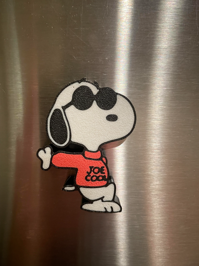 snoopy magnet magnets remixed by lil joe art models fridge multicolor 3d print model - Mito3D