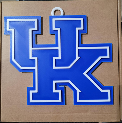 universidad of kentucky 3d logo 180mm serie by tiendas comestibles pasatiempo bricolaje diy deporte aire libre gatos monteses cadena 3d print model - Mito3D