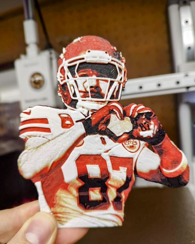 travis kelce yapımı a kalp taylor çabuk by hiy12002 ev halkı şenlikler taylorswift nfl futbol süper çanak 3d print model - Mito3D