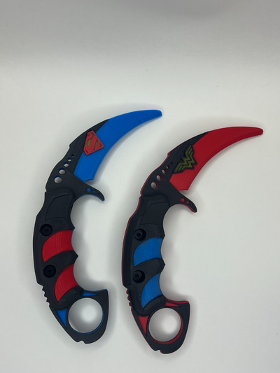 übermensch wunderfrau karambit messer by bolt3ddesign requisiten cosplays replik waffe stütze klinge cosplay anzeige 3d print model - Mito3D