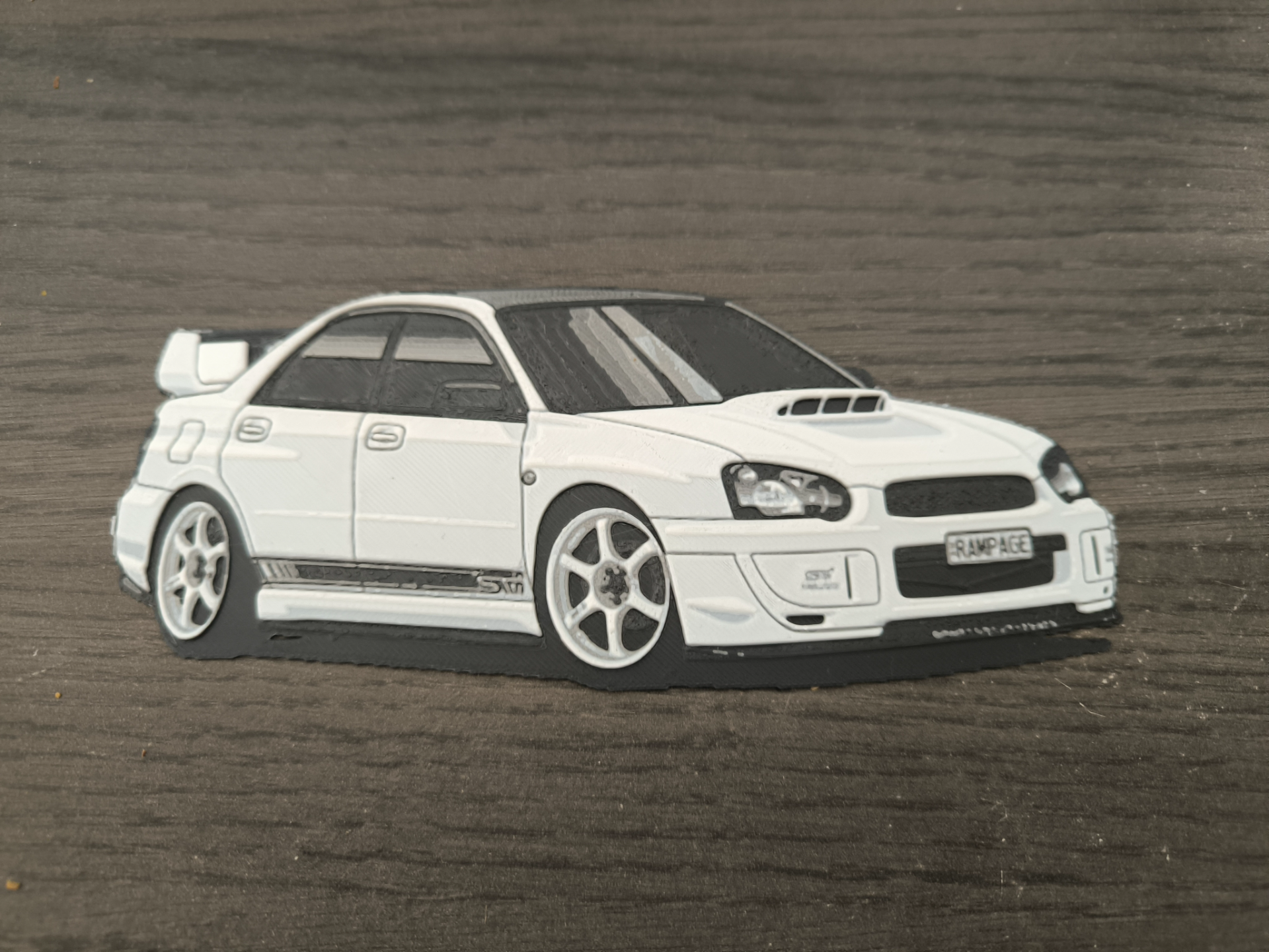 subaru empreza wrx sti şapka dövmesi by avcıabcz sanat 2d araç araba 3D print model - Mito3D