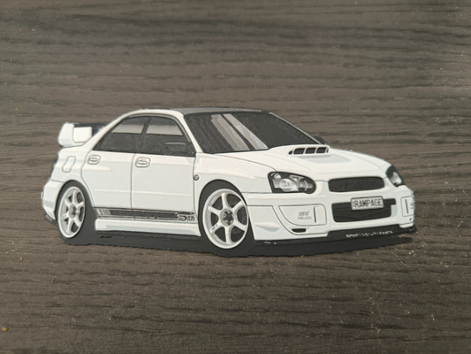 subaru impreza wrx sti hueforge by hunterabcz art 2d vehicle car wrxsti 3d print model - Mito3D