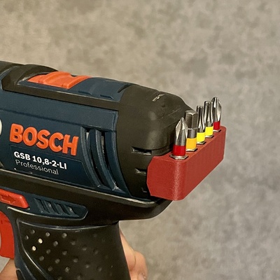 bit-holder bosch gsb gsr cordless screwdriver 108 12v by schiko tools machine bit bitholder boschprofessional 3d print model - Mito3D