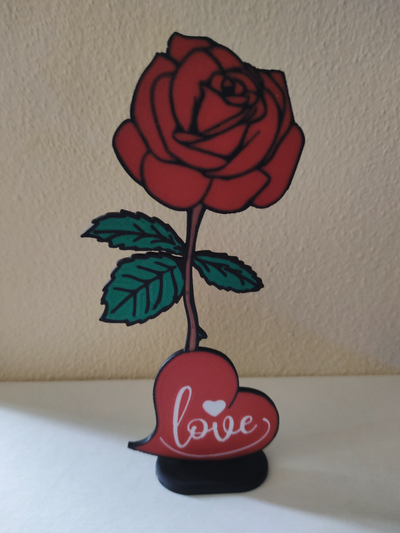 blumen rose by michal0082 haushalt dekor valentinstag geschenk 2024 valentinesday2023 valentinesday2024 valentinstaggeschenk kunst blume rosen liebe geschenke 3d print model - Mito3D