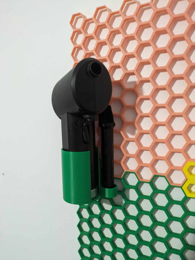 opolar air duster holder hsw by karma651 hobby & diy honeycomb storage wall 3d print model - Mito3D