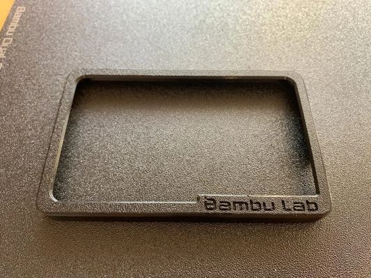 bambu laboratorio x1 pantalla proteccion remezclado by restaurador 3d impresora partes bambulab placa frontal 3d print model - Mito3D