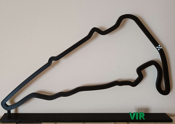 virginia international raceway vir alton usa multicolor racetrack by updesky hobby & diy vehicles speedway 3d print model - Mito3D