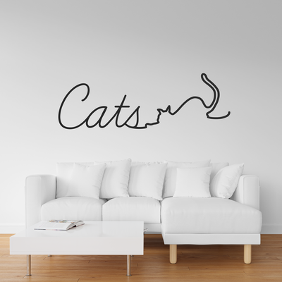 mur art chats by pantalon 2d prusa chat décor 2dart mural bambu 3d print model - Mito3D