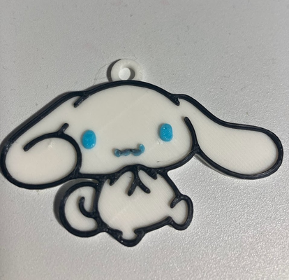 cinnamoroll by enova 3d art 2d kitty keychain 3d print model - Mito3D