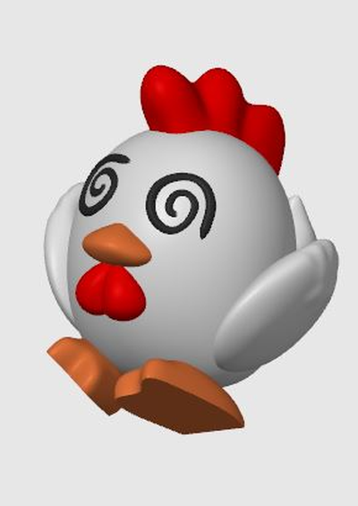 chikipi ko pal world by dadtaxes3d toys & games characters video game art chicken 3d print model - Mito3D