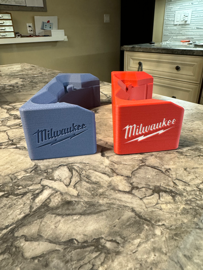 milwaukee m18 ventilador 2724 parede monte logotipo cor remixado by menina ferramentas organizadores 3d print model - Mito3D