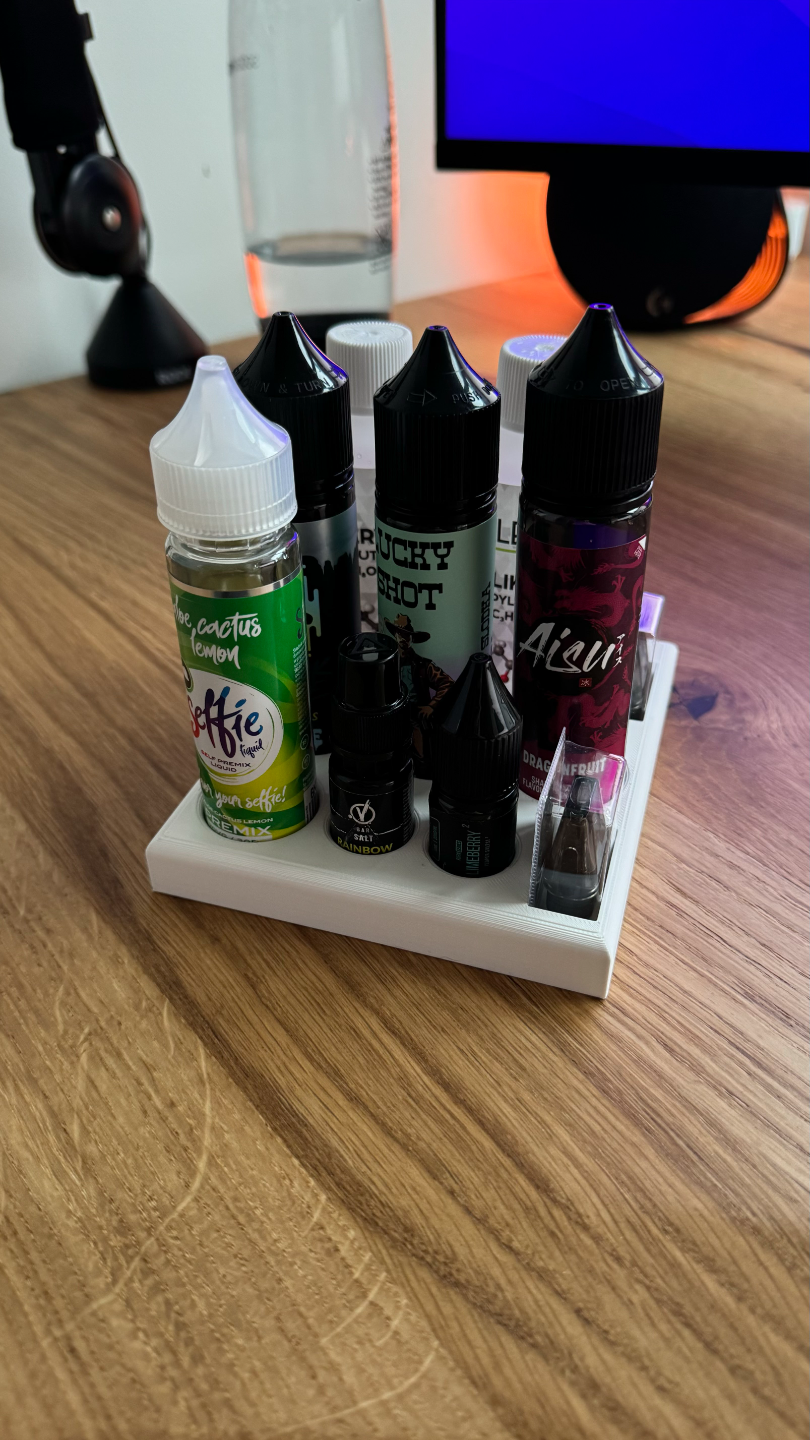 vape juice holder by jozwiaczek tools organizers stand e-juice bottles 3D print model - Mito3D