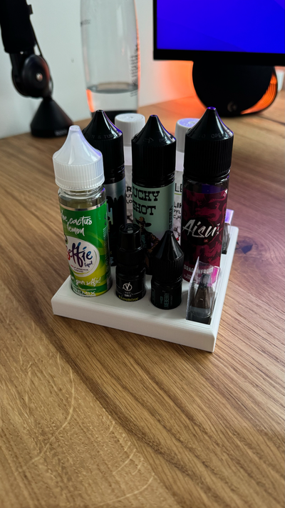 vape juice holder by jozwiaczek tools organizers stand e-juice bottles 3d print model - Mito3D