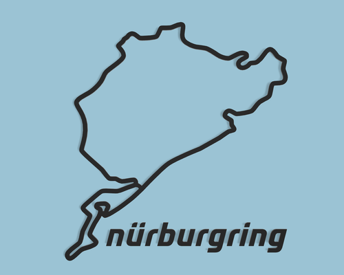 nurburgring race track by layerzed household decor circuit trac formula 1 3d print model - Mito3D