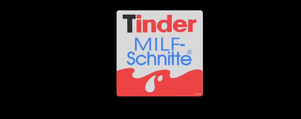 tinder milf-schnitte magnet logo by klauskolbe007 art signs & logos milf schnitte kinder schokolade egg surprise 3d print model - Mito3D