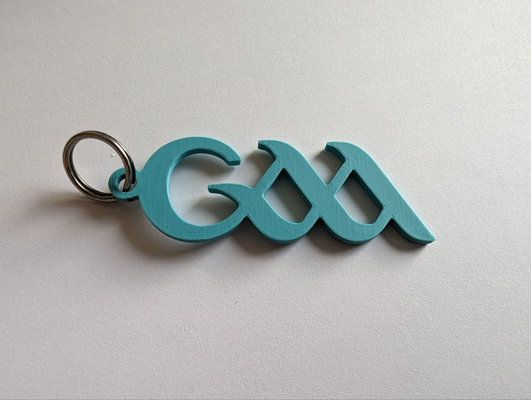 gaa porte clés gaélique athlétique association by jakob mode modèles hurlant lgfa camogie football sport irlande eire keytag clé accessoires 3d print model - Mito3D