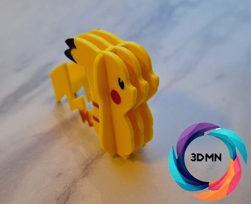 pokémon pikachu construire trousse by 3dmn miniatures créatures cool amusement ams carte puzzle rat 3d print model - Mito3D