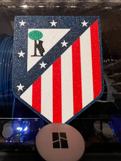 clube atlético madri escudo nuevo recuperado julio 2024 futebol by cobra arte modelos atleticodemadri futbol liga laliga tradicional 3d print model - Mito3D