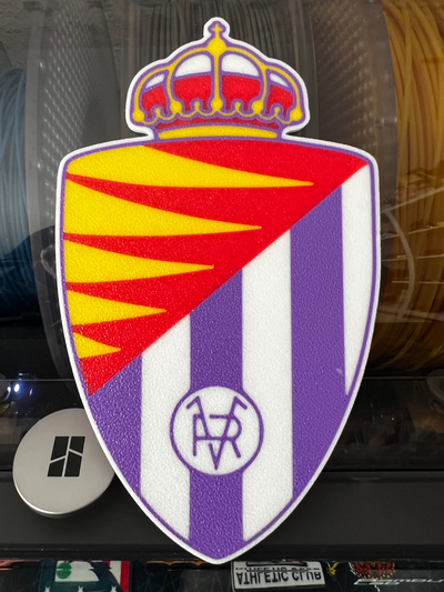 real valladolid escudo nuevo futebol by cobra arte modelos pucela futbol laliga liga 3d print model - Mito3D