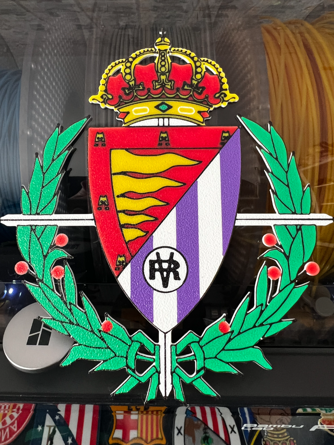 vero valladolid escudo calcio scudo by serpente arte modelli club futbol pucella tradizionale liga laliga 3D print model - Mito3D