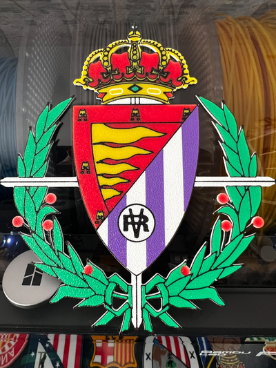 real valladolid escudo futebol by cobra arte modelos clube futbol pucela tradicional liga laliga 3d print model - Mito3D