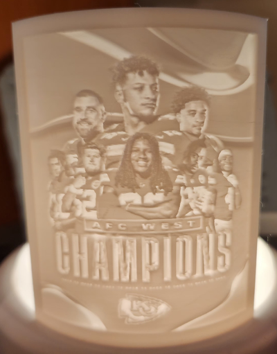 kc2 by praus8577 loisir diy sport air lithophane kansas ville chefs super bowl nfl san francisco 49ers p1s p1p x1c sunlu 3d print model - Mito3D