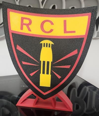 rcl calcio club by brianstan arte segni loghi futbol corsa de lente 3d print model - Mito3D