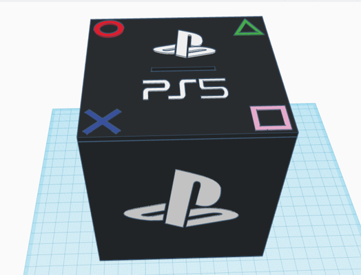 ps5 logo by lansman dekel sanat işaretler logolar 3d print model - Mito3D