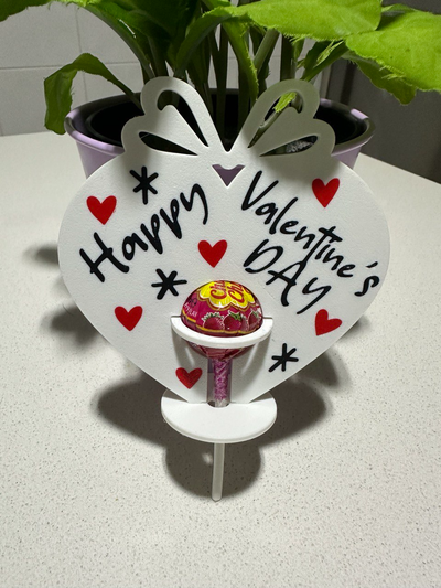 chupa chups san valentine by josedj household festivities valentin art enamorados amor pareja 3d print model - Mito3D