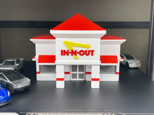 in n out restaurante modelo remixado by moinhos azd arte modelos hotwheels exibição logotipo construção comida brinquedos brinquedo 3d print model - Mito3D