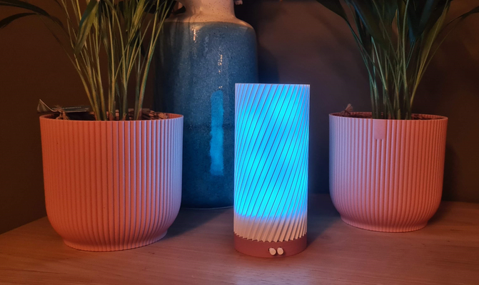 conduziu luminária ambiente iluminação bateria cobrando module rgb by kurtvdv casa decoração faça relâmpago 3d print model - Mito3D