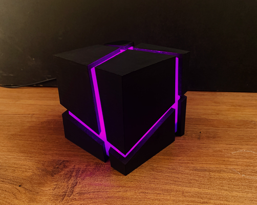 crack cube lamp by valeriotarabella household decor light desk accessories decoartions home ambient-lighting art 3d print model - Mito3D