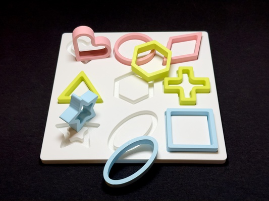 planche formes creux remixé by marekzeman91 jouets jeux jouet jeu enfants société facile forme plateau étude 3d print model - Mito3D