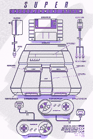 snes especificaciones forja sombreros by axis creaciones arte 2d nintendo 3D print model - Mito3D