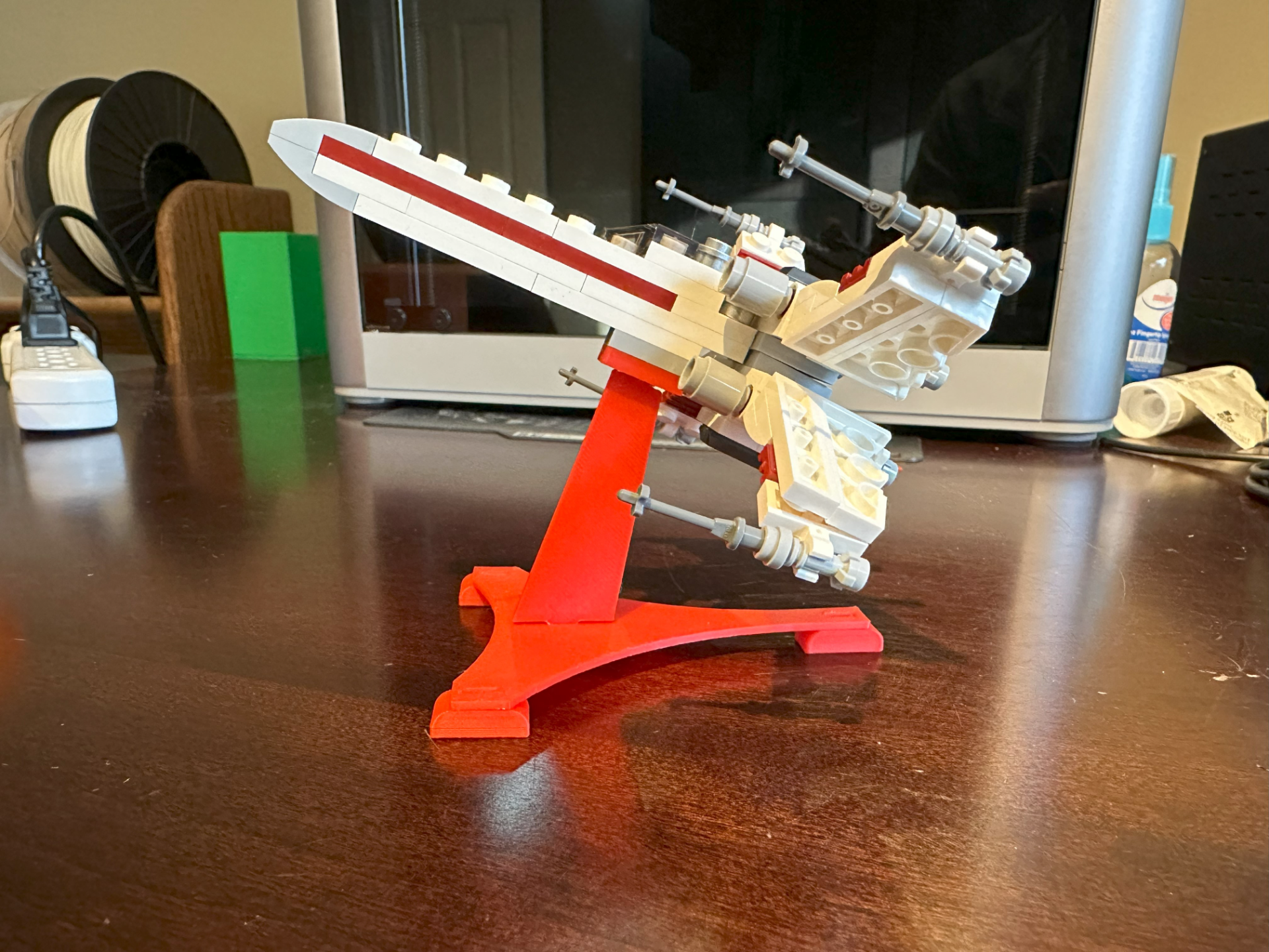 brick mini x-wing fighter stand by ckcampbell248 toys & games 30654 3D print model - Mito3D